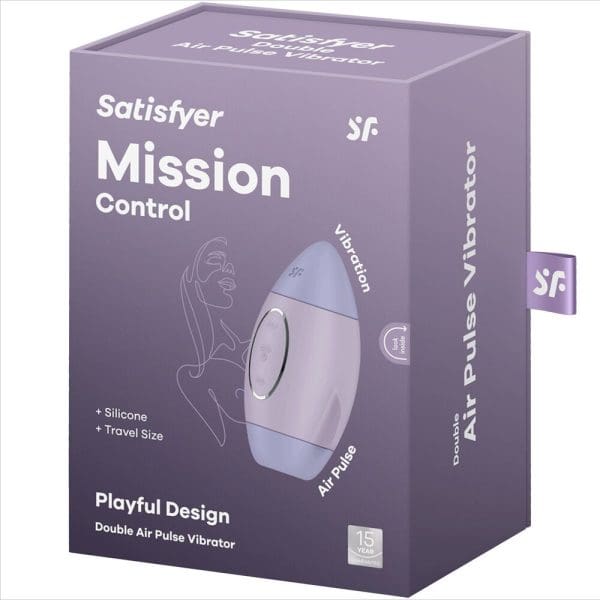 SATISFYER - MISSION CONTROL LILAC SMALL DOUBLE IMPULSE VIBRATOR 5